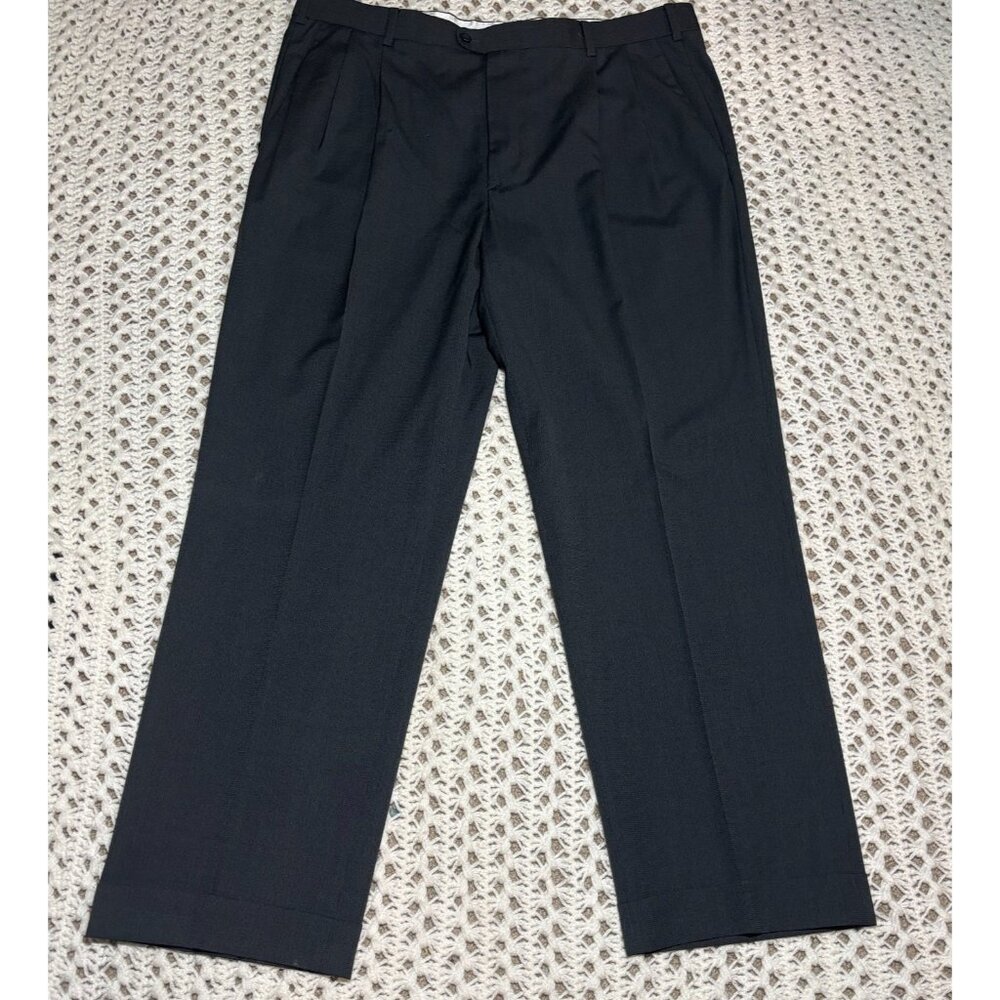 Zanella $350 Neiman Marcus Gray Wool Dress Pants Slacks 38x30.5 Trousers‎ Italy